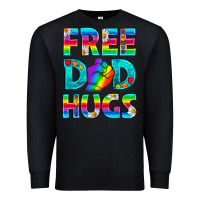 Black Pride LGBTQ Free Dad Hugs Premium Sweatshirt - BundleAndBundleShop