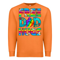 Carrot Pride LGBTQ Free Dad Hugs Premium Sweatshirt - BundleAndBundleShop