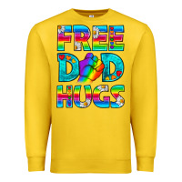Lemon Pride LGBTQ Free Dad Hugs Premium Sweatshirt - BundleAndBundleShop