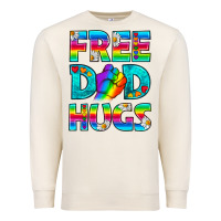 Sandshell Pride LGBTQ Free Dad Hugs Premium Sweatshirt - BundleAndBundleShop
