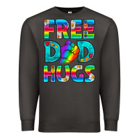 Smoke Pride LGBTQ Free Dad Hugs Premium Sweatshirt - BundleAndBundleShop