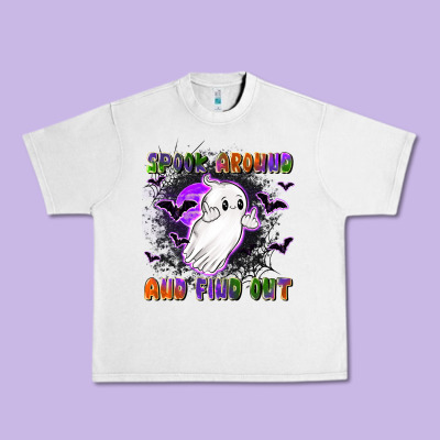 Spook Around And Find Out Urban Heavy Tee Designed By Lillyallendesigns