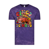 Cloud Purple cinco de mayo truck Vintage Tee - LillyAllenDesigns