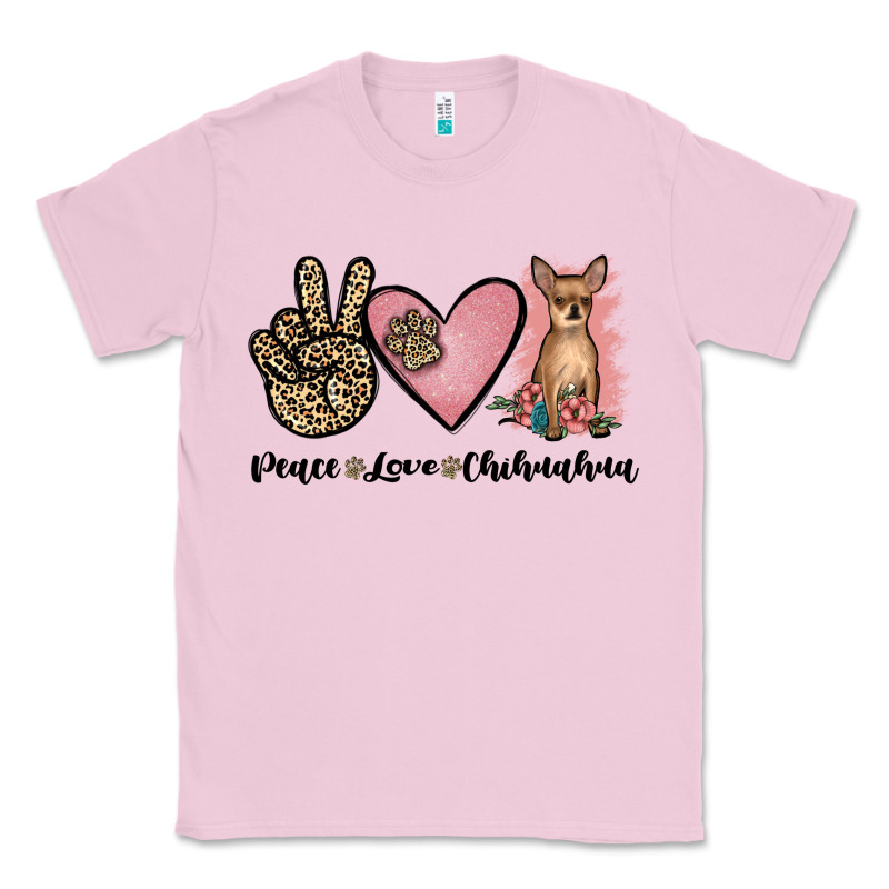 Peace Love Chihuahua Classic Tee by JahusDesignShop | Teevron