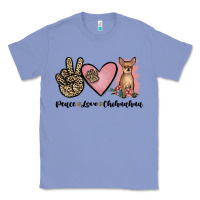 Colony Blue peace love chihuahua Classic Tee - JahusDesignShop