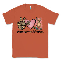 Copper peace love chihuahua Classic Tee - JahusDesignShop