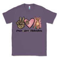 Lavender peace love chihuahua Classic Tee - JahusDesignShop
