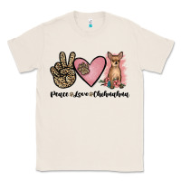 Natural peace love chihuahua Classic Tee - JahusDesignShop