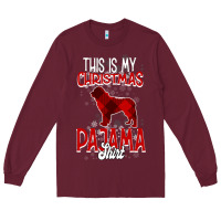 Burgundy This Is My Christmas Pajama Shirt Long Sleeve Tee - Bettercallsaul