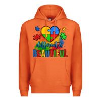 Carrot different is beautiful autism Premium Hoodie - OliviaCreatesArt