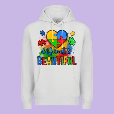 Different Is Beautiful Autism Premium Hoodie Designed By Oliviacreatesart
