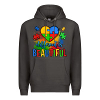 Smoke different is beautiful autism Premium Hoodie - OliviaCreatesArt