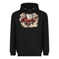Black baseball mom Heavyweight Hoodie - FaDigitalArtStudio