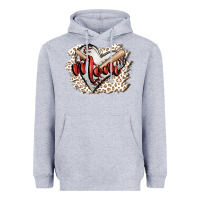 Heather Grey baseball mom Heavyweight Hoodie - FaDigitalArtStudio