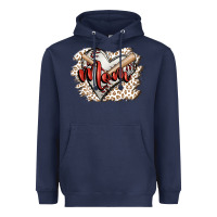 Navy baseball mom Heavyweight Hoodie - FaDigitalArtStudio