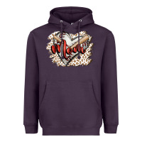 Plum baseball mom Heavyweight Hoodie - FaDigitalArtStudio