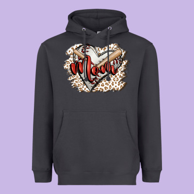 Baseball Mom Heavyweight Hoodie Designed By Fadigitalartstudio