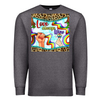 Charcoal Heather Pride lgbtq love always wins peace gender symbol Premium Sweatshirt - BundleAndBundleShop