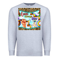 Heather Grey Pride lgbtq love always wins peace gender symbol Premium Sweatshirt - BundleAndBundleShop