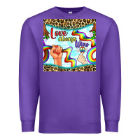 Purple Pride lgbtq love always wins peace gender symbol Premium Sweatshirt - BundleAndBundleShop