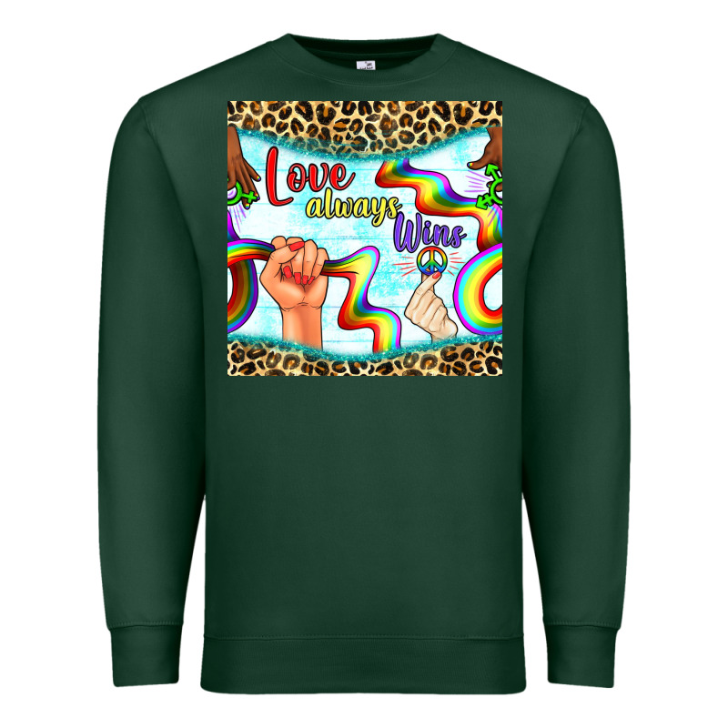 Pride Lgbtq Love Always Wins Peace Gender Symbol Premium Sweatshirt by BundleAndBundleShop | Teevron
