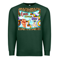 Sports Green Pride lgbtq love always wins peace gender symbol Premium Sweatshirt - BundleAndBundleShop