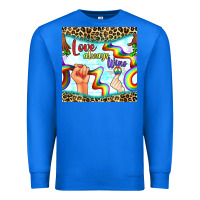 True Royal Pride lgbtq love always wins peace gender symbol Premium Sweatshirt - BundleAndBundleShop