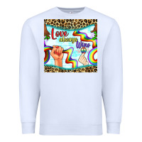 White Pride lgbtq love always wins peace gender symbol Premium Sweatshirt - BundleAndBundleShop