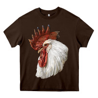 Leghorn Rooster Head Heavy Core Tee | Teevron