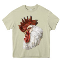 Mossy Leghorn Rooster Head Heavy Core Tee - LillyAllenDesigns