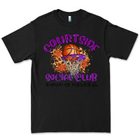 Black courtside social club Premium Tee - MaliasSmallBusiness