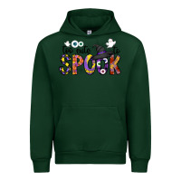Forest Green too cute to spook Urban Hoodie - CowhideDigitalArt