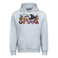 Heather Grey too cute to spook Urban Hoodie - CowhideDigitalArt