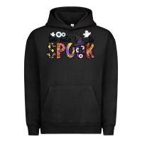 Pigment Black too cute to spook Urban Hoodie - CowhideDigitalArt