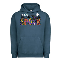 Pigment Midnight Navy too cute to spook Urban Hoodie - CowhideDigitalArt