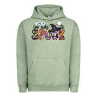 Pigment Oil Green too cute to spook Urban Hoodie - CowhideDigitalArt