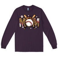 Plum baseball mom Long Sleeve Tee - Jasminsmagicworld