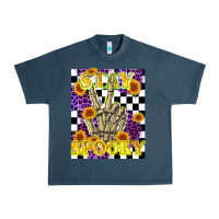 Midnight Navy stay skeleton hand spooky Urban Heavy Tee - LillyAllenDesigns