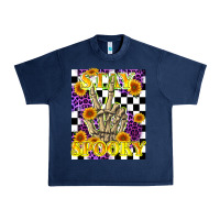Navy stay skeleton hand spooky Urban Heavy Tee - LillyAllenDesigns
