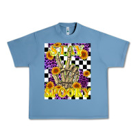 Pebble Blue stay skeleton hand spooky Urban Heavy Tee - LillyAllenDesigns
