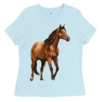 Baby Blue Quarter Horse Ladies Tee - LillyAllenDesigns