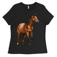 Black Quarter Horse Ladies Tee - LillyAllenDesigns