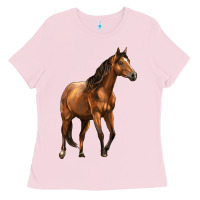 Bubblegum Pink Quarter Horse Ladies Tee - LillyAllenDesigns