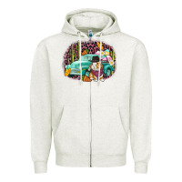 Oatmeal Heather Western rabbit Easter Day Zipper Hoodie - CowGirlArtShop