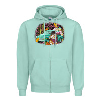 Seafoam Western rabbit Easter Day Zipper Hoodie - CowGirlArtShop