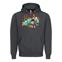 Smoke Western rabbit Easter Day Zipper Hoodie - CowGirlArtShop