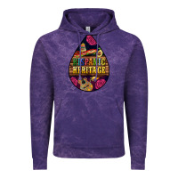 Cloud Purple teardrop Hispanic Heritage Vintage Hoodie - BundleAndBundleShop