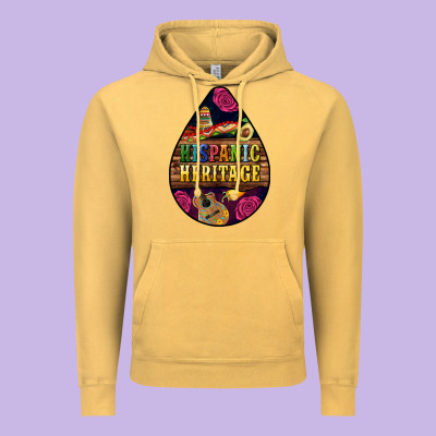 Teardrop Hispanic Heritage Vintage Hoodie Designed By Bundleandbundleshop