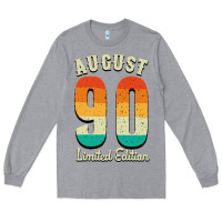 Heather Grey august 90 limited edition Long Sleeve Tee - Bettercallsaul