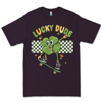 Plum lucky dude Premium Tee - MaliasSmallBusiness